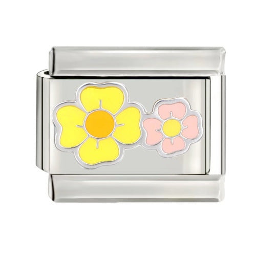 Wholesale 9mm Italian Charm Starter Bracelets DIY square Single Section Creative Stainless Steel Composable Bracelet