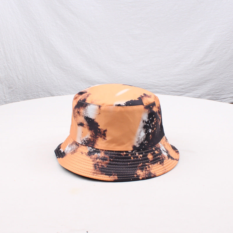 Wholesale Double-sided tie-dyed fisherman hat  3D color printing  hat