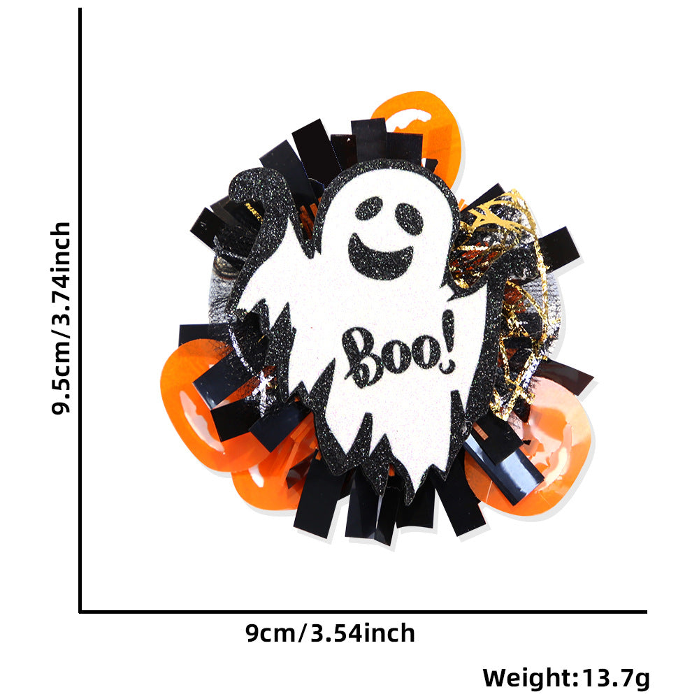 Wholesale Halloween Ghost Skull Glitter Badge Reels Keychains ACC-KC-ZhouHao001