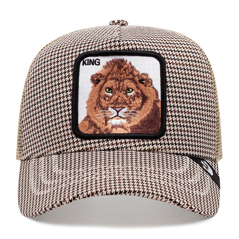 Wholesale Cartoon Animal Sun Protection Mesh Embroidery Hat Baseball Cap ACC-HT-JingKun011