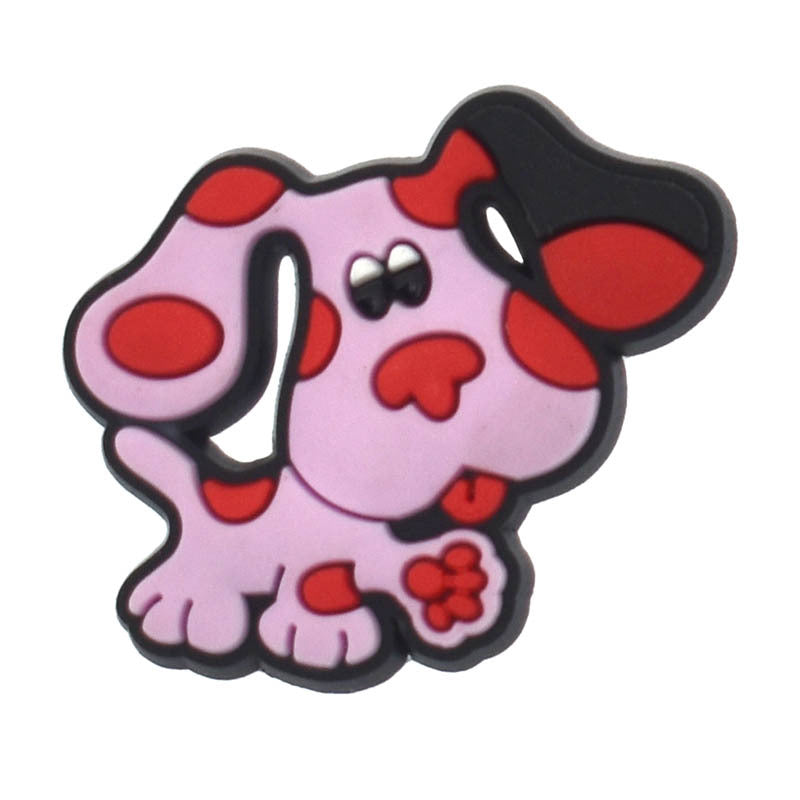 Wholesale  Random 100pcs Cute dog PVC Soft Rubber Shoe Buckle Decoration