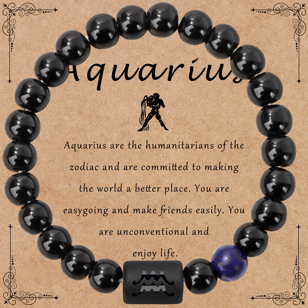 Wholesale Vintage Zodiac Sign Bracelet Natural Stone Bracelet ACC-BT-GEB001