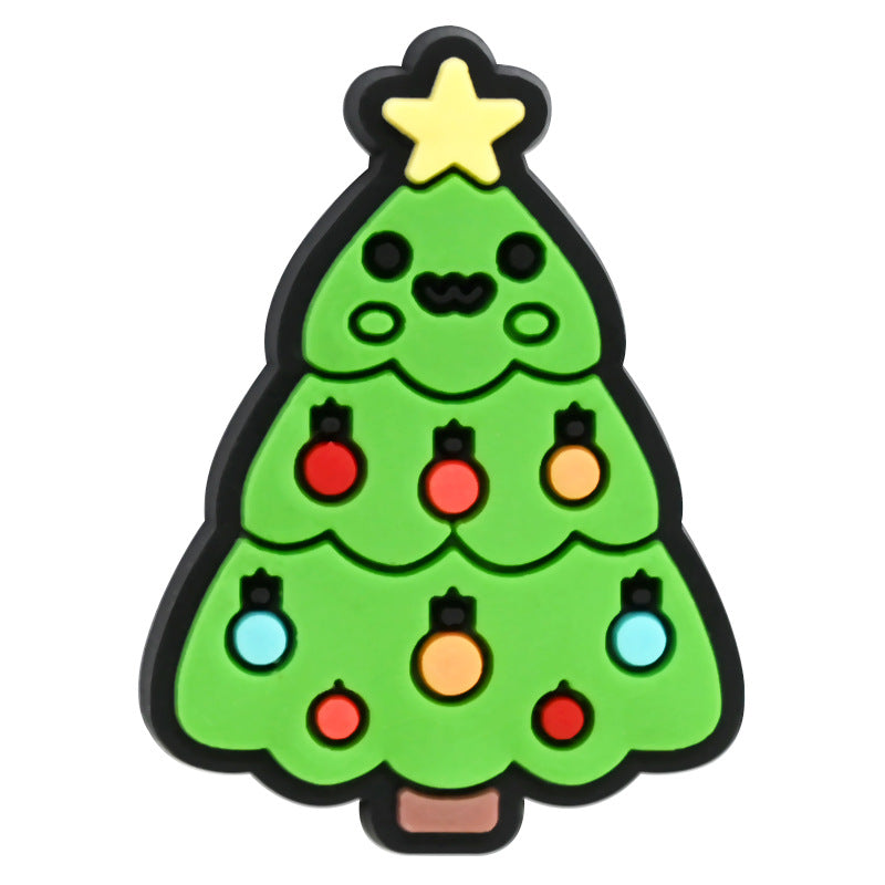 Wholesale Random 100pcs Christmas PVC Soft Rubber Shoe Buckle Decoration ACC-SC-RYY057