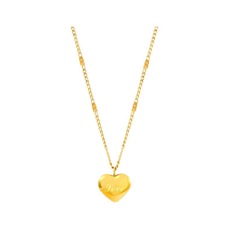 Wholesale  Love Necklace Clavicle Chain  Light Luxury Necklace