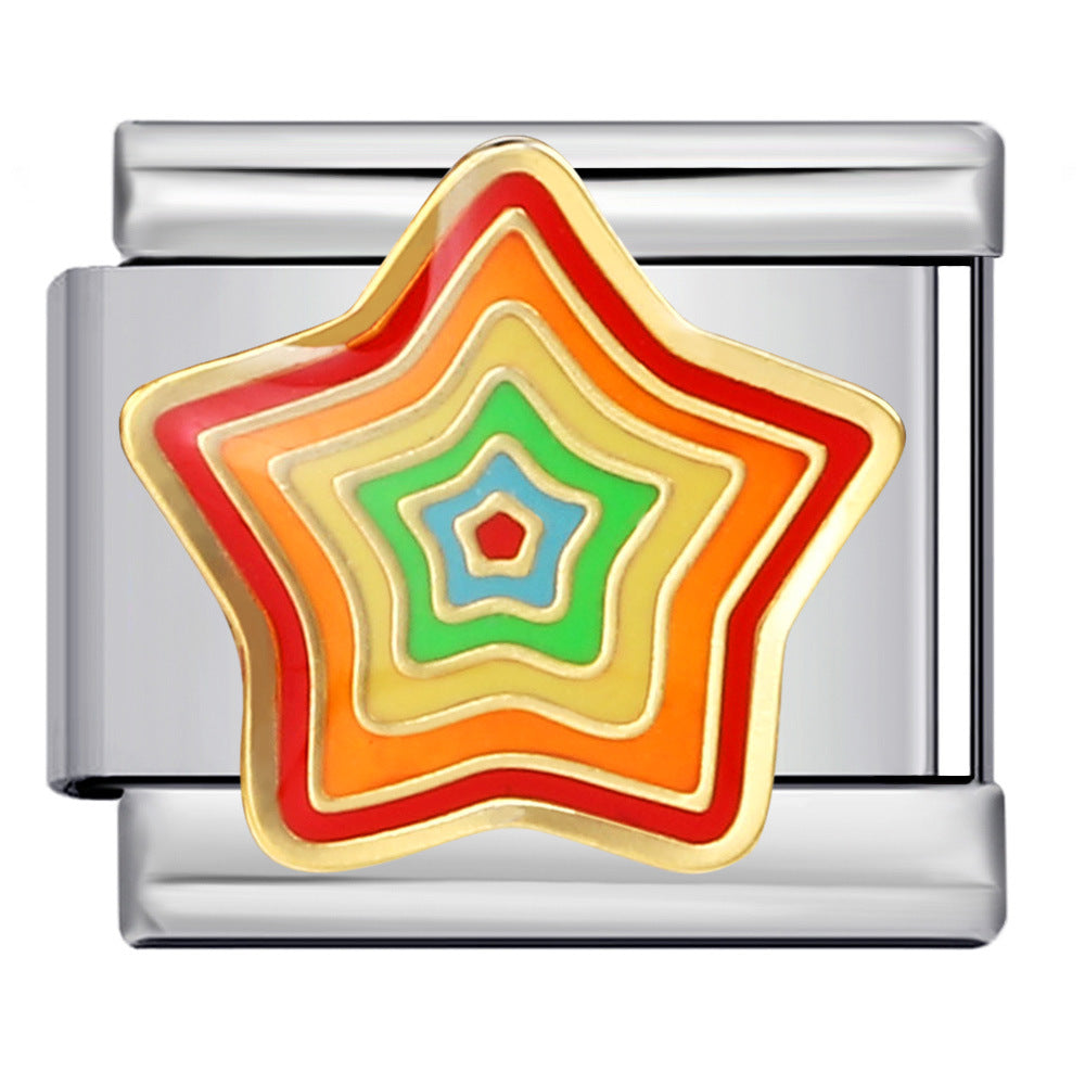 Wholesale Italian Charm Bracelet 9mm DIY Splicing Removable Love Element Stainless Steel Composable Bracelet