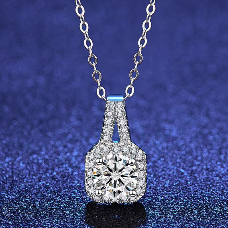 Wholesale Moissanite Sugar Cube  Rhinestones Adjustable Jewelry Set