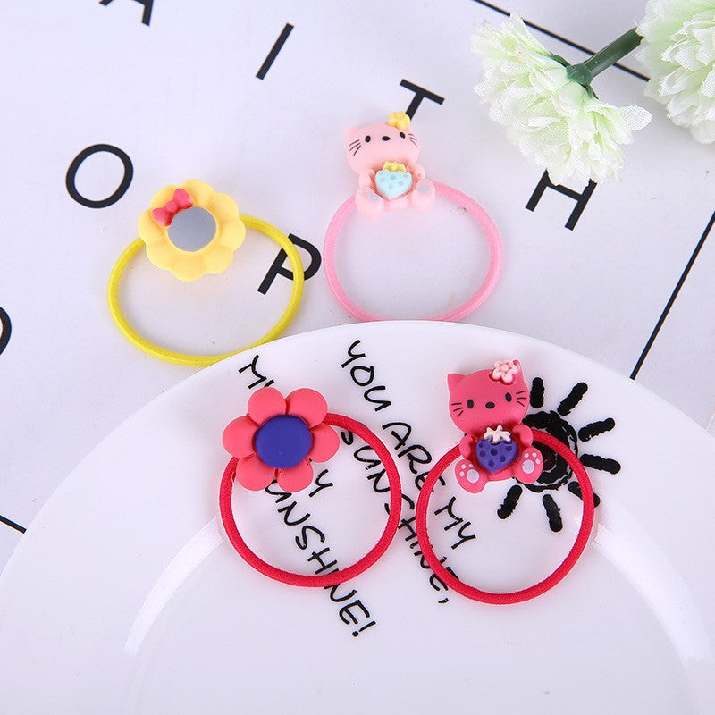Wholesale cat cute cartoon princess hair tie