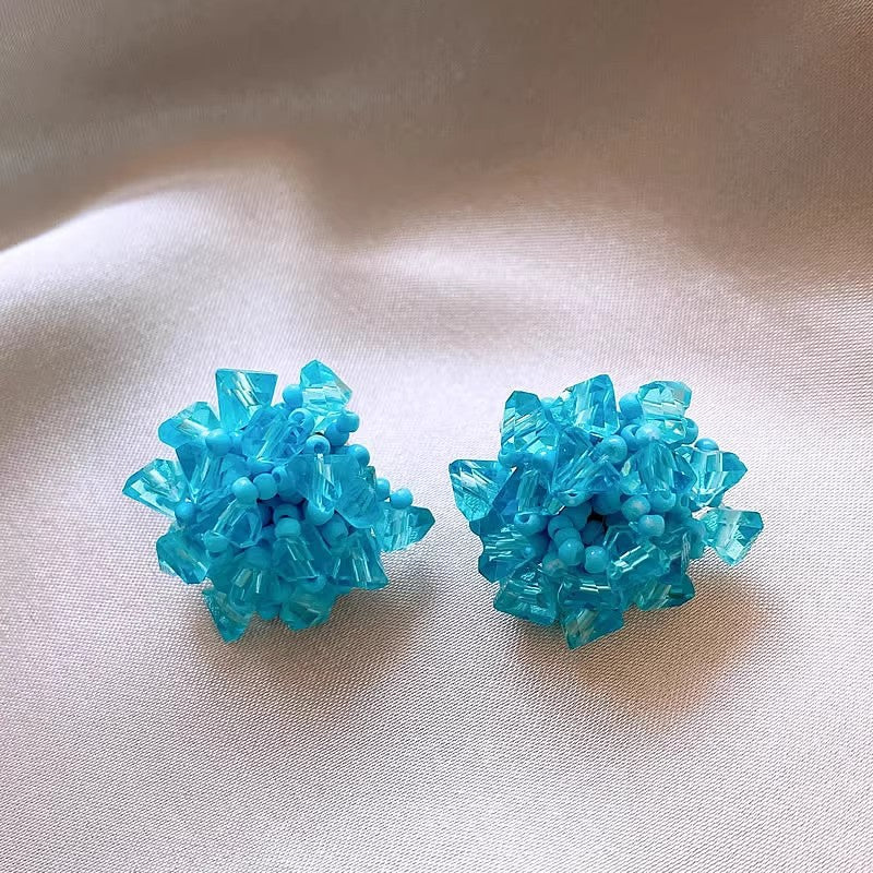 Wholesale Elegant  Sophisticated Four-Leaf Clover Turquoise Stud Earrings