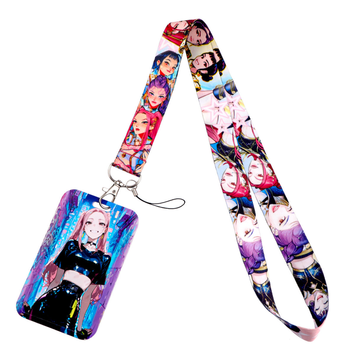 Wholesale K-POP  Phone Lanyard Blue Cat Card Holder ACCVIP