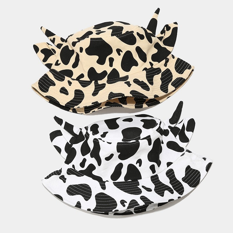 Wholesale Cow Ears Cow Print Cartoon Fisherman Hat Bucket Hat ACC-HT-LvYi010
