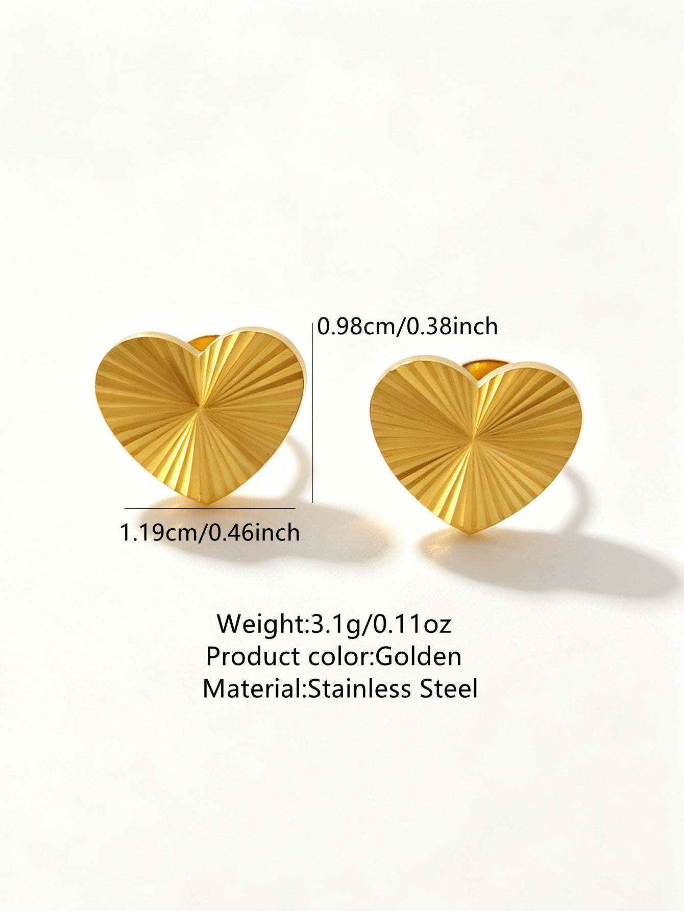 Wholesale Stainless Steel Heart Jewelry Set Earrings Necklace Bracelet for Boutique Resale