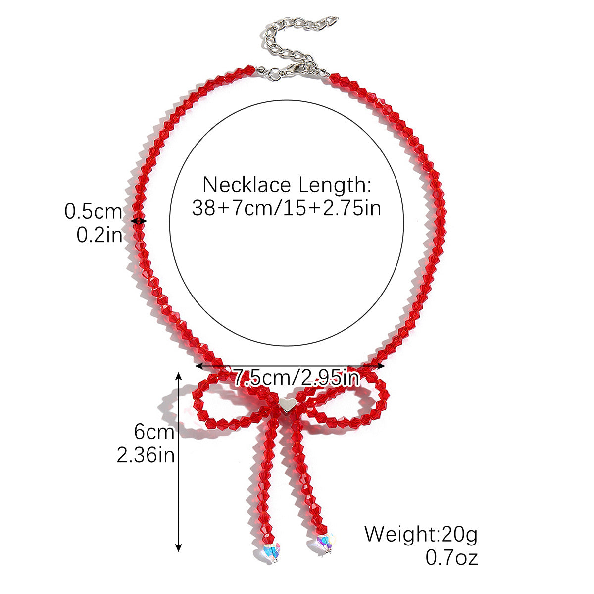 Wholesale Crystal Pearl Ballet Style Beaded Butterfly Knot Necklace