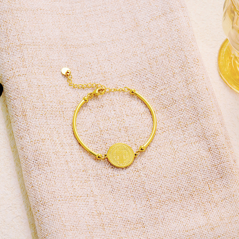 Wholesale  stainless steel religious totem bracelet