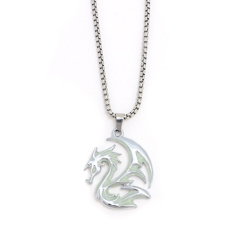 Wholesale Dragon Pattern Totem Luminous Necklace