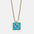Wholesale Blue Turquoise Zodiac Enamel Stainless Steel Necklace