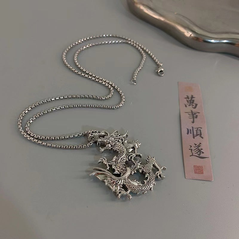 Wholesale Retro Long Sweater Chain Animal Year Necklace Long Necklace ACC-NE-BYJY006