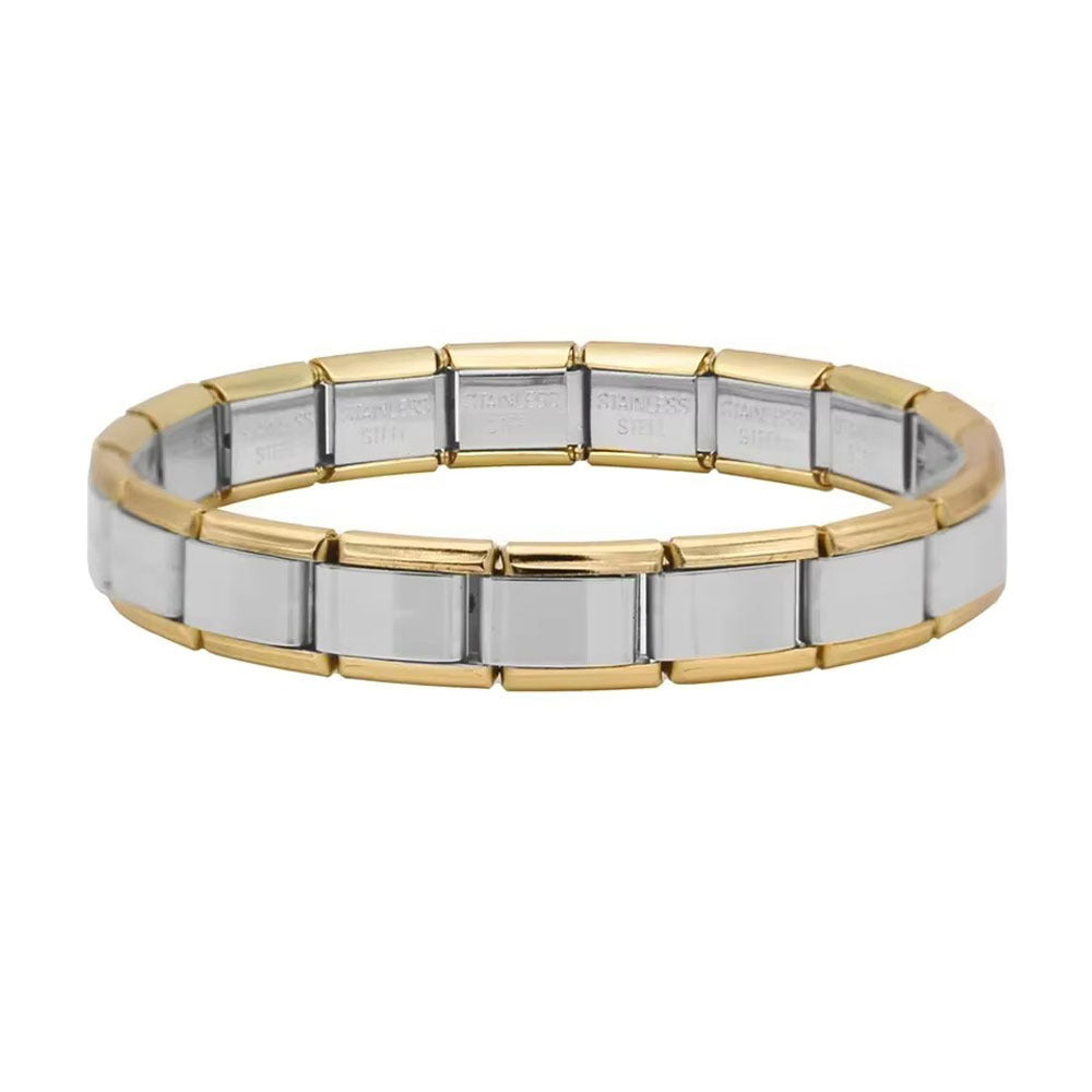 Wholesale Italian Charm Bracelet 9mm DIY Single Section Creative Stainless Steel Composable Bracelet
