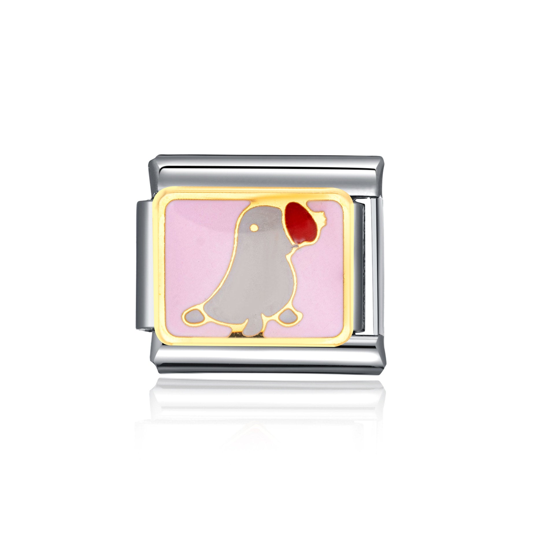 Wholesale Italian Charm Bracelet 9mm DIY Splicing Cute Cartoon Stainless Steel Composable Bracelet