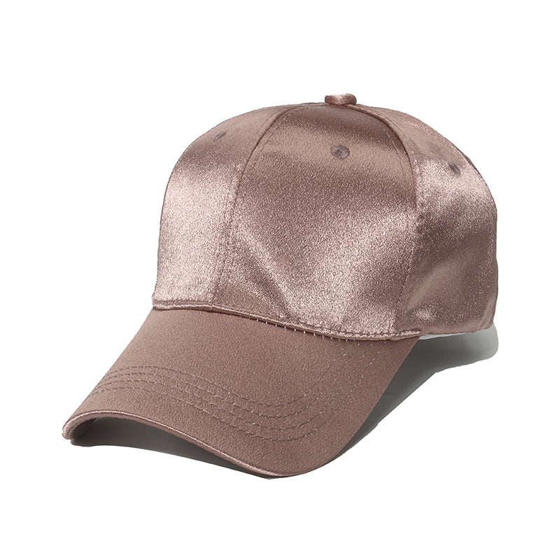 Wholesale Silk Satin Solid Color Sun Hat Casual Baseball Cap ACC-HT-YuanBin003