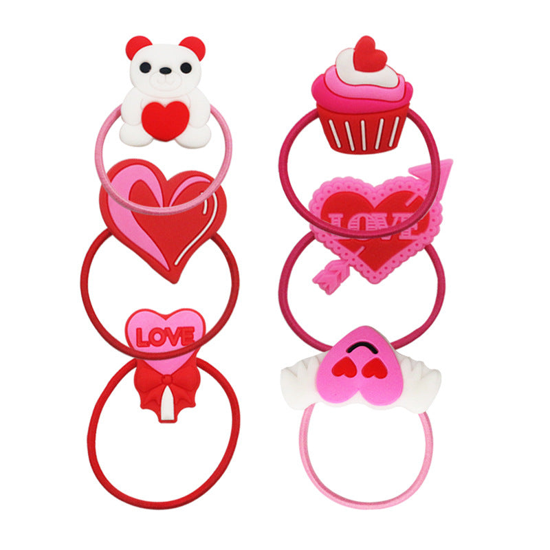 Wholesale Heart PVC Children's Hair Accessories