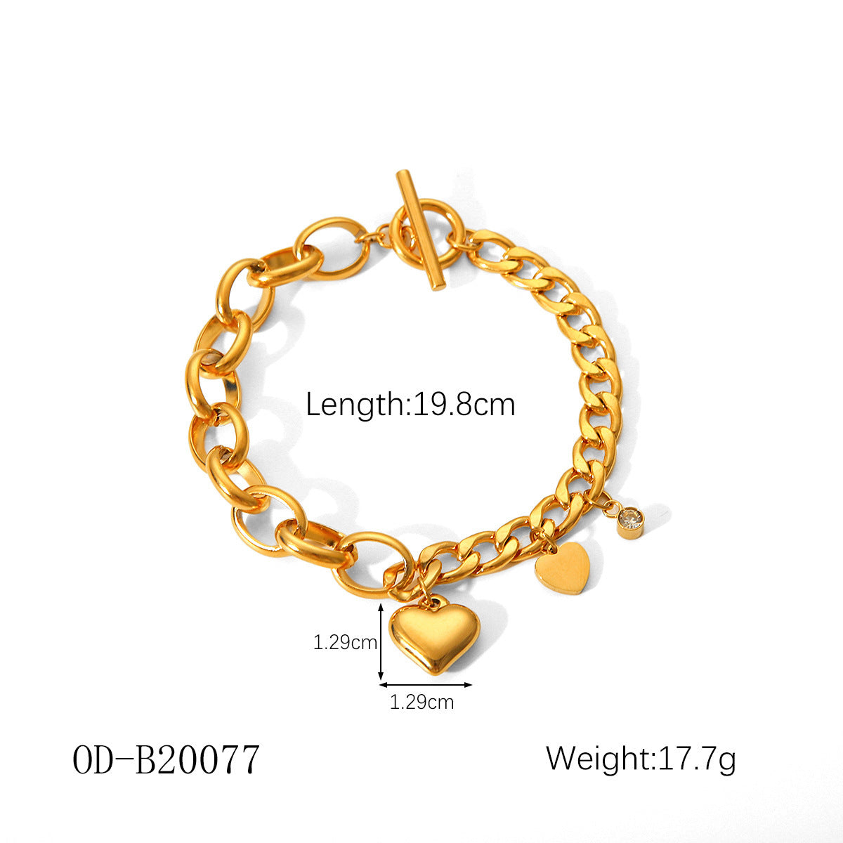 Wholesale 18K gold-plated bracelet stainless steel bracelet