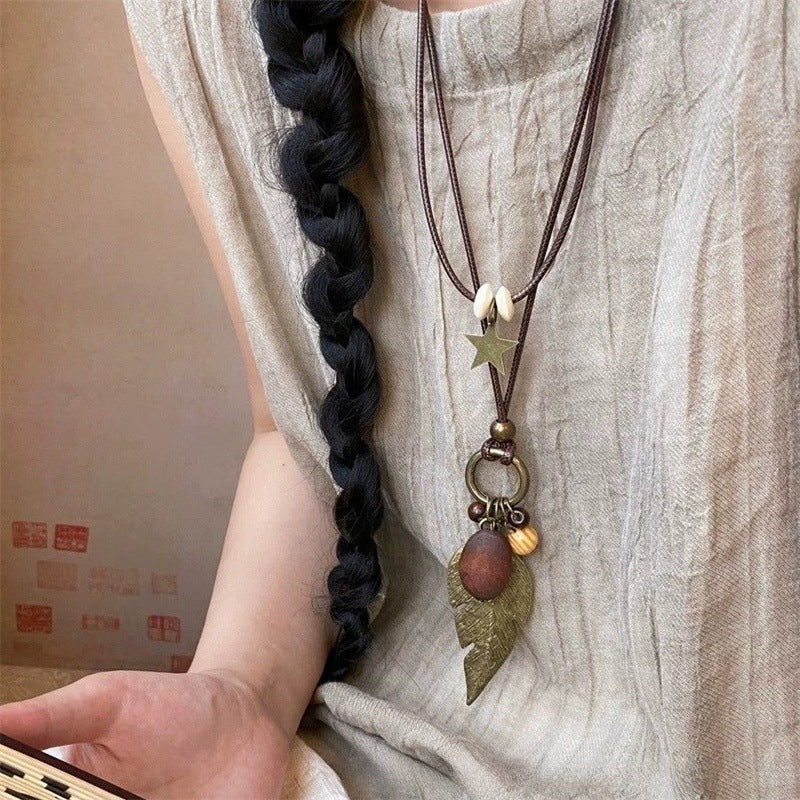 Wholesale Bohemian Flower Pearl Necklace