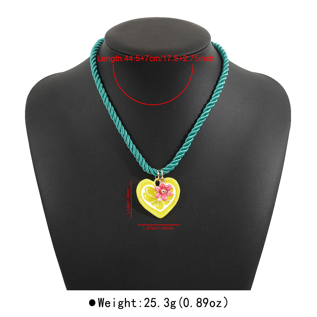 Wholesale Summer Casual Vacation Style Colorful Rope Dopamine Love  Necklace