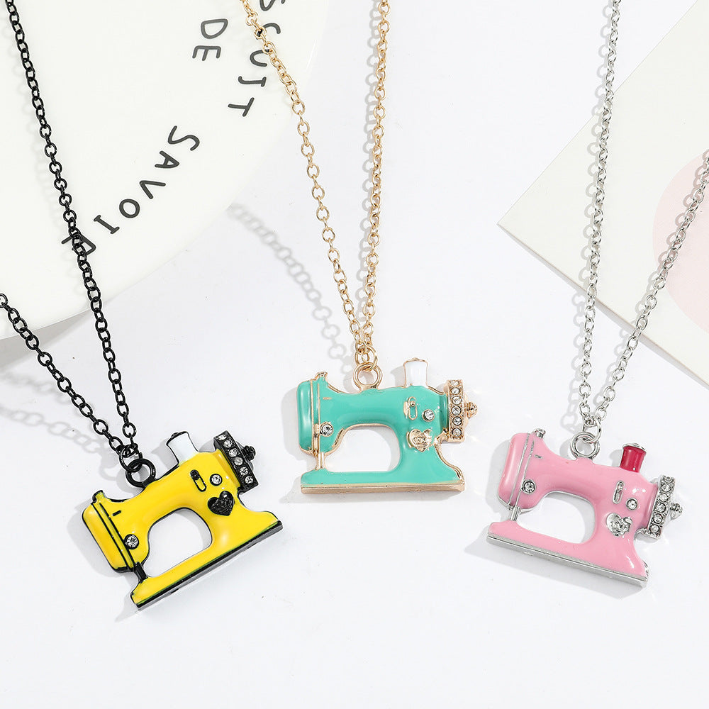 Wholesale sewing machine pendant necklace