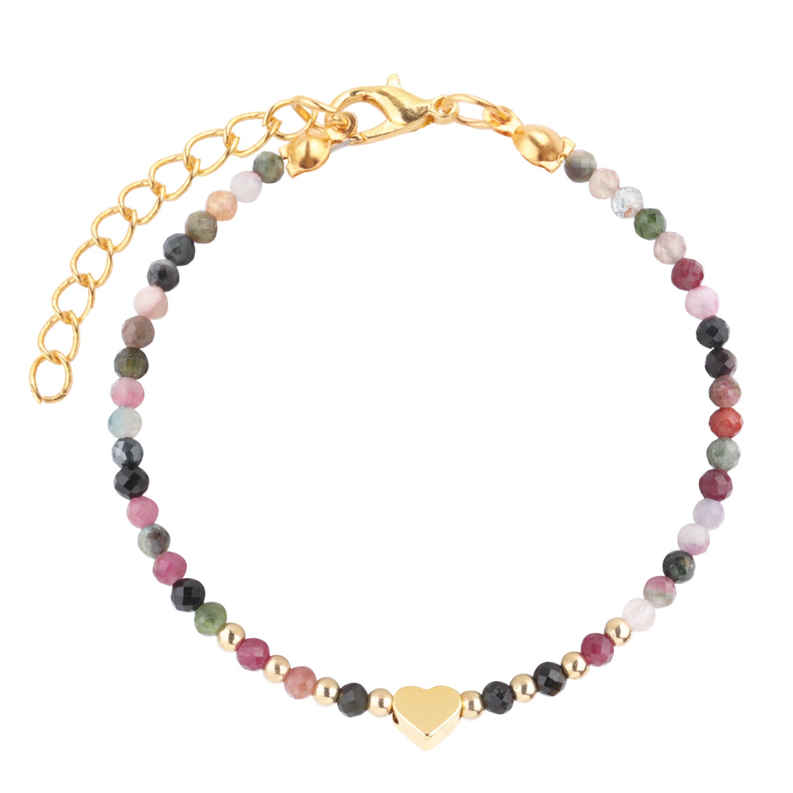 Wholesale  Love Bracelet Gold Plated Adjustable Crystal Beads Bracelet