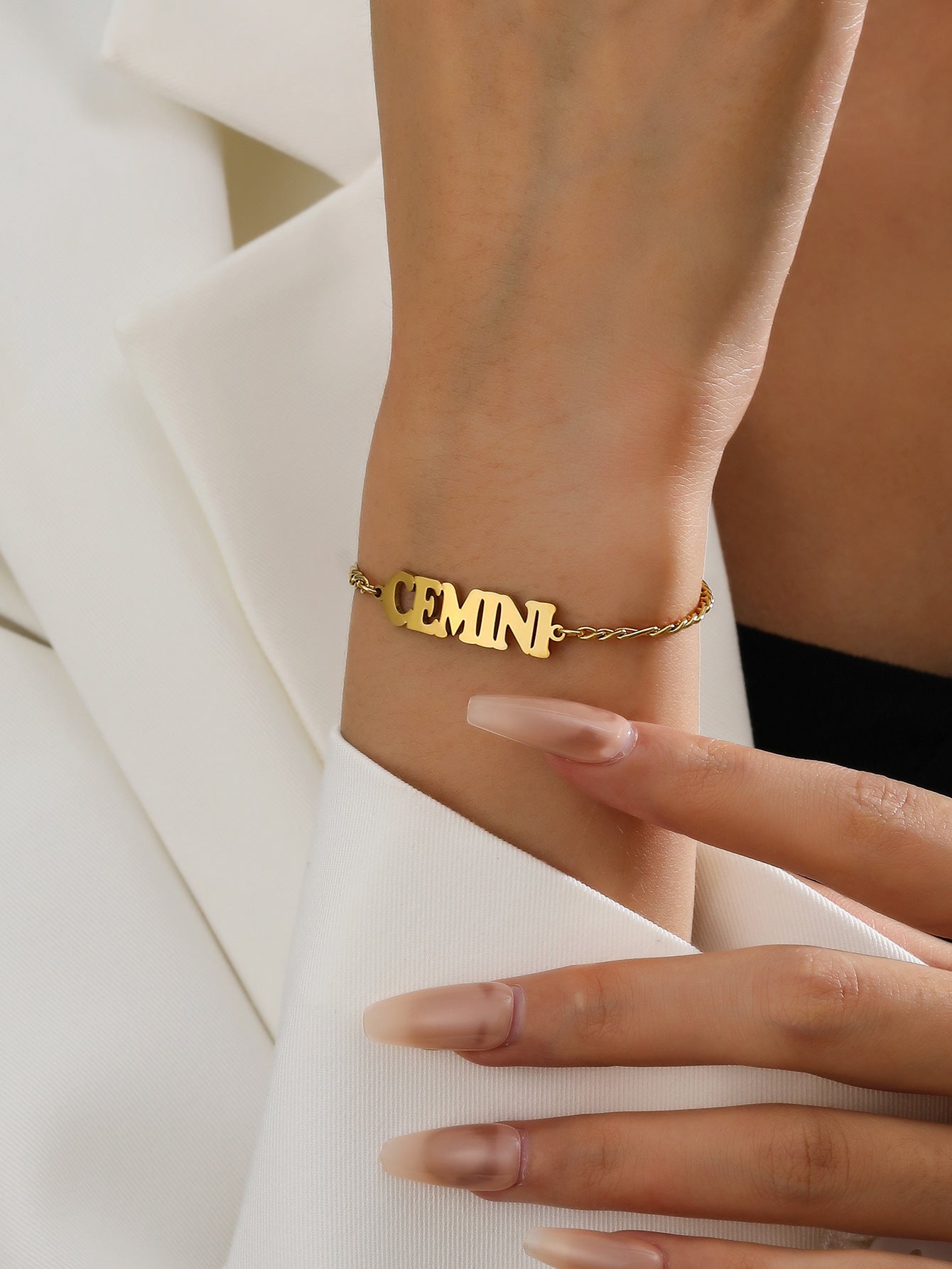 Wholesale Electroplated Alloy Zodiac Letter Bracelet Women S Contion Gift Jewelry Accessory