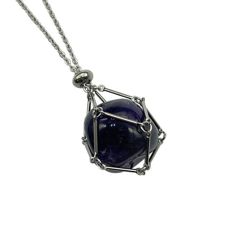 Wholesale Natural Crystal Raw Stone Necklace  Pendant