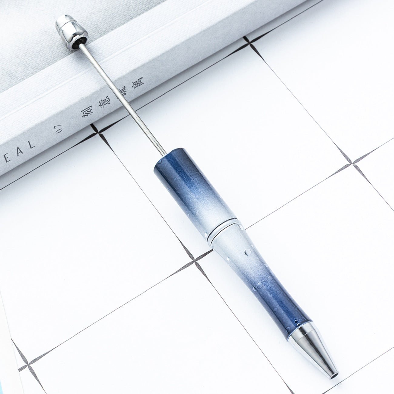 Wholesale diy starry sky beadable pen creative UV plating beadable pens