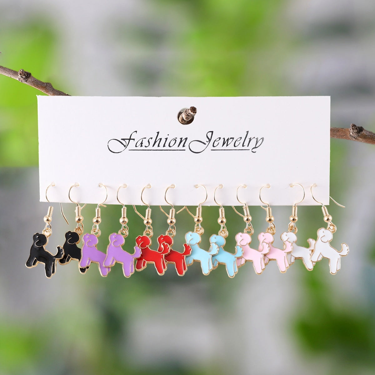 Wholesale Colorful Puppy Pet Series Earrings