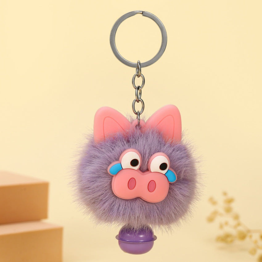 Wholesale Plush cute piggy keychain
