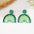 Wholesale St. Patrick's Day Acrylic Green Shamrock Earrings