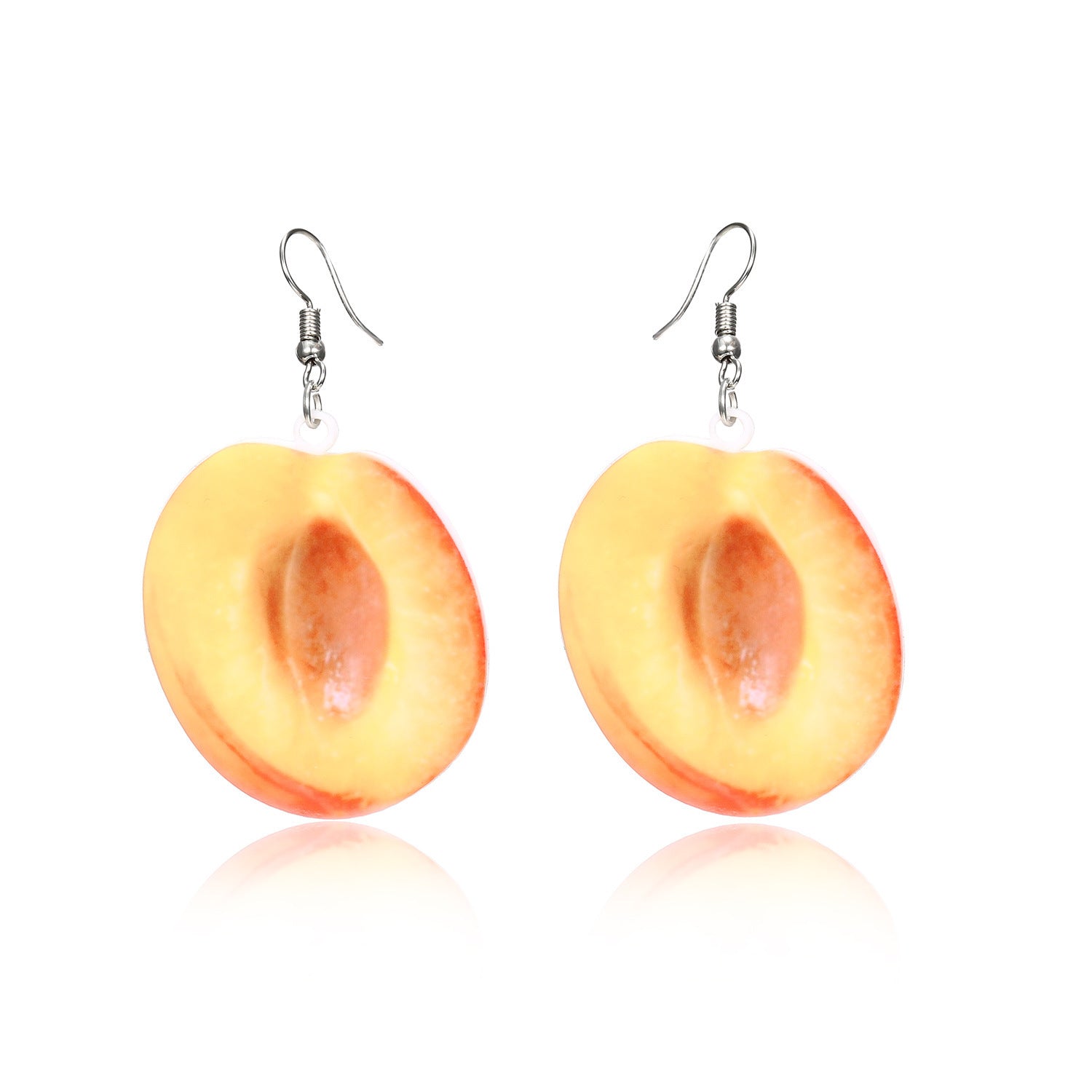 Wholesale Fruit-Shaped Acrylic Flat Earrings,  Cute Laser-Cut Jewelry Accessory for Women,  Boutique Resale