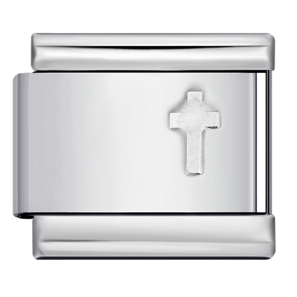 Wholesale  Italian Charm Bracelet 9mm DIY Gold and silver stamping Creative Stainless Steel Composable Bracelet