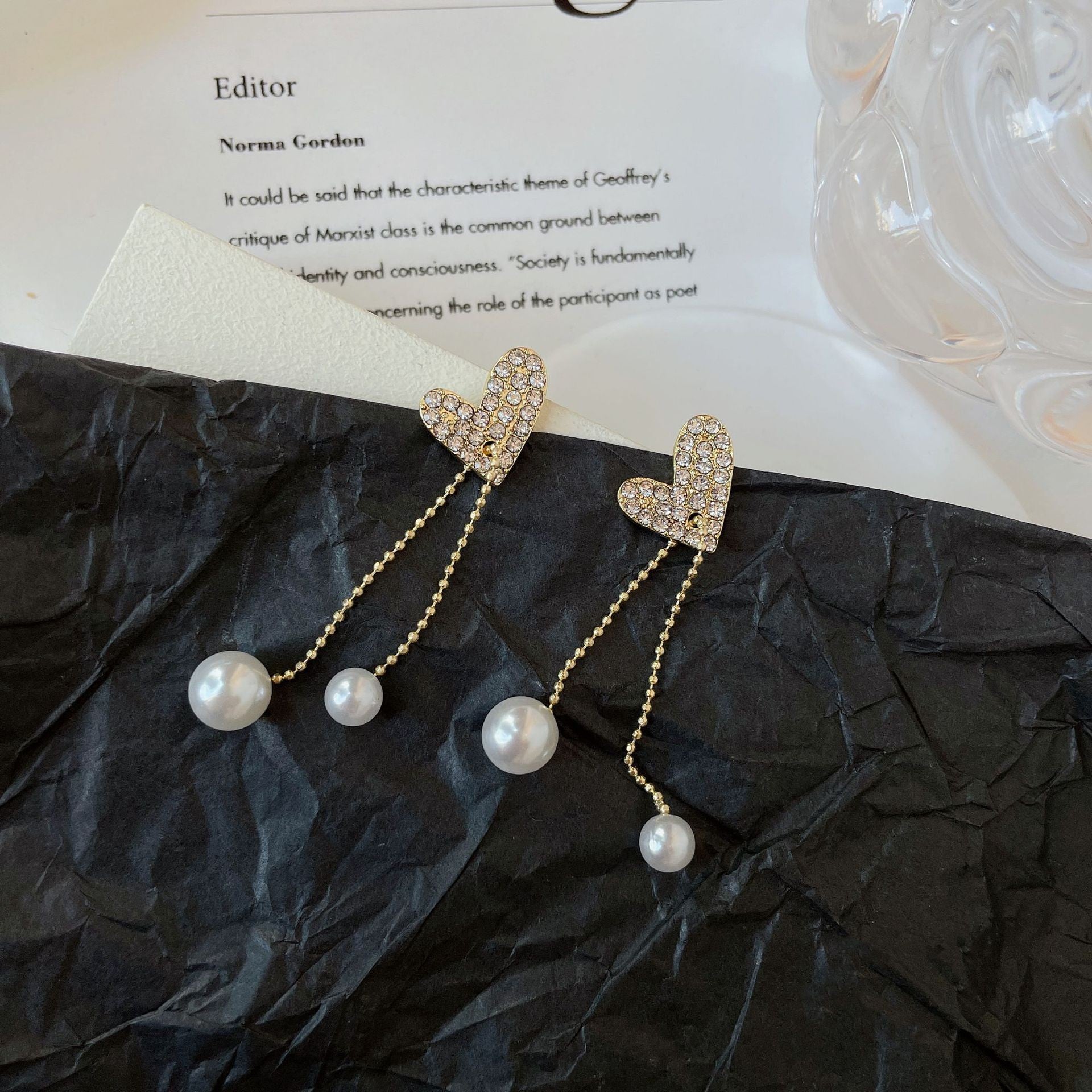 Wholesale s925 silver needle long square tassel earrings