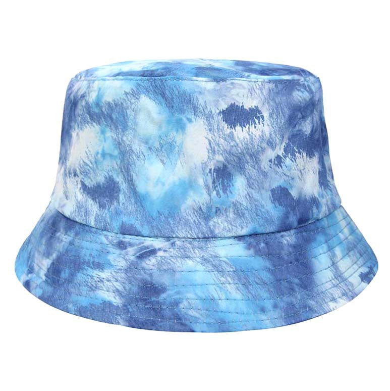 Wholesale  painted tie-dye fisherman hat double-sided hat outdoor two-wear sunshade casual basin hat