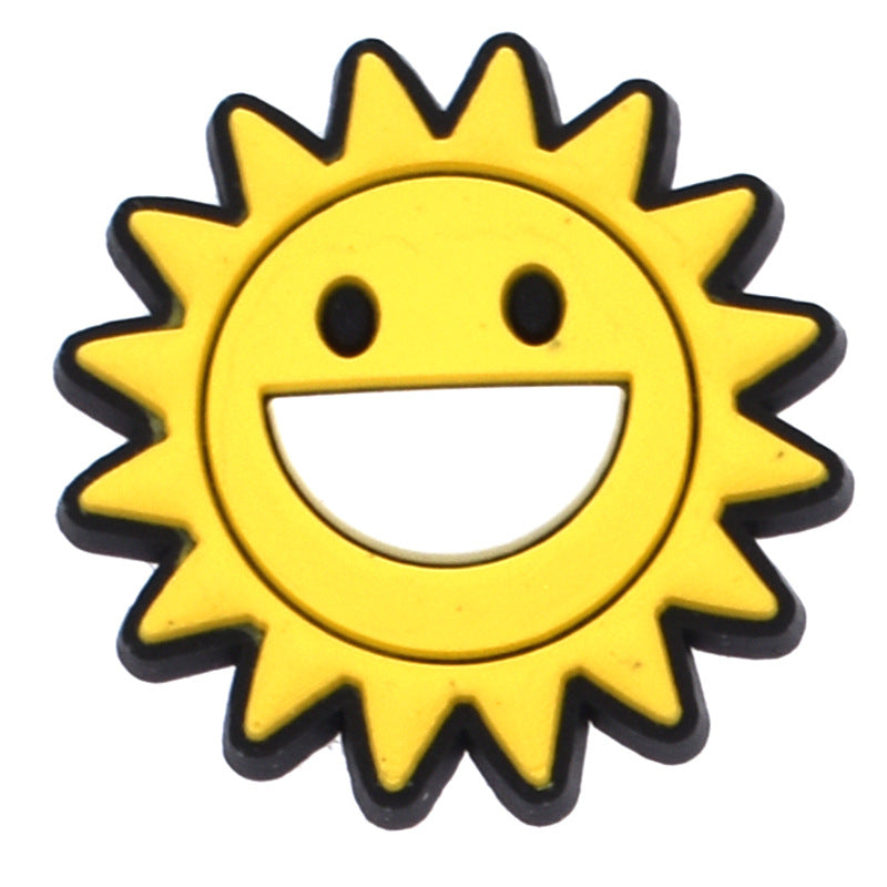 Wholesale  100pcs Random Rainbow Flowers Shoes Accessories Shoes Charms