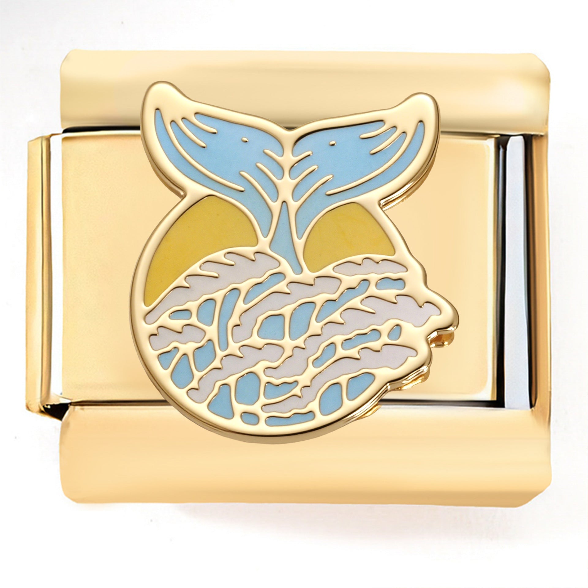 Wholesale  Italian Charm Bracelet 9mm DIY Bumblebee   Creative Stainless Steel Composable Bracelet