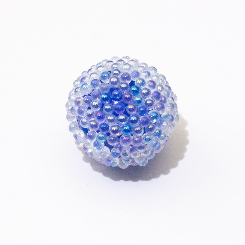 Wholesale 10PCS  Acrylic Macaron Bubble Through-hole 17mm Sugar Beads ACC-BDS-GeRui001