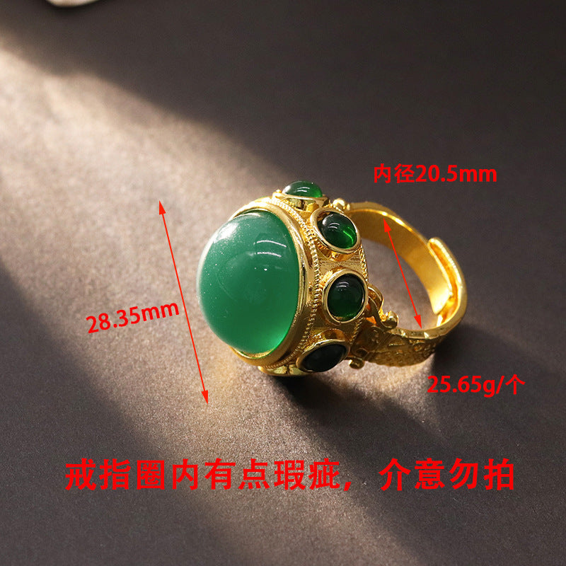 Wholesale  baroque pearl glitter ring  open ring