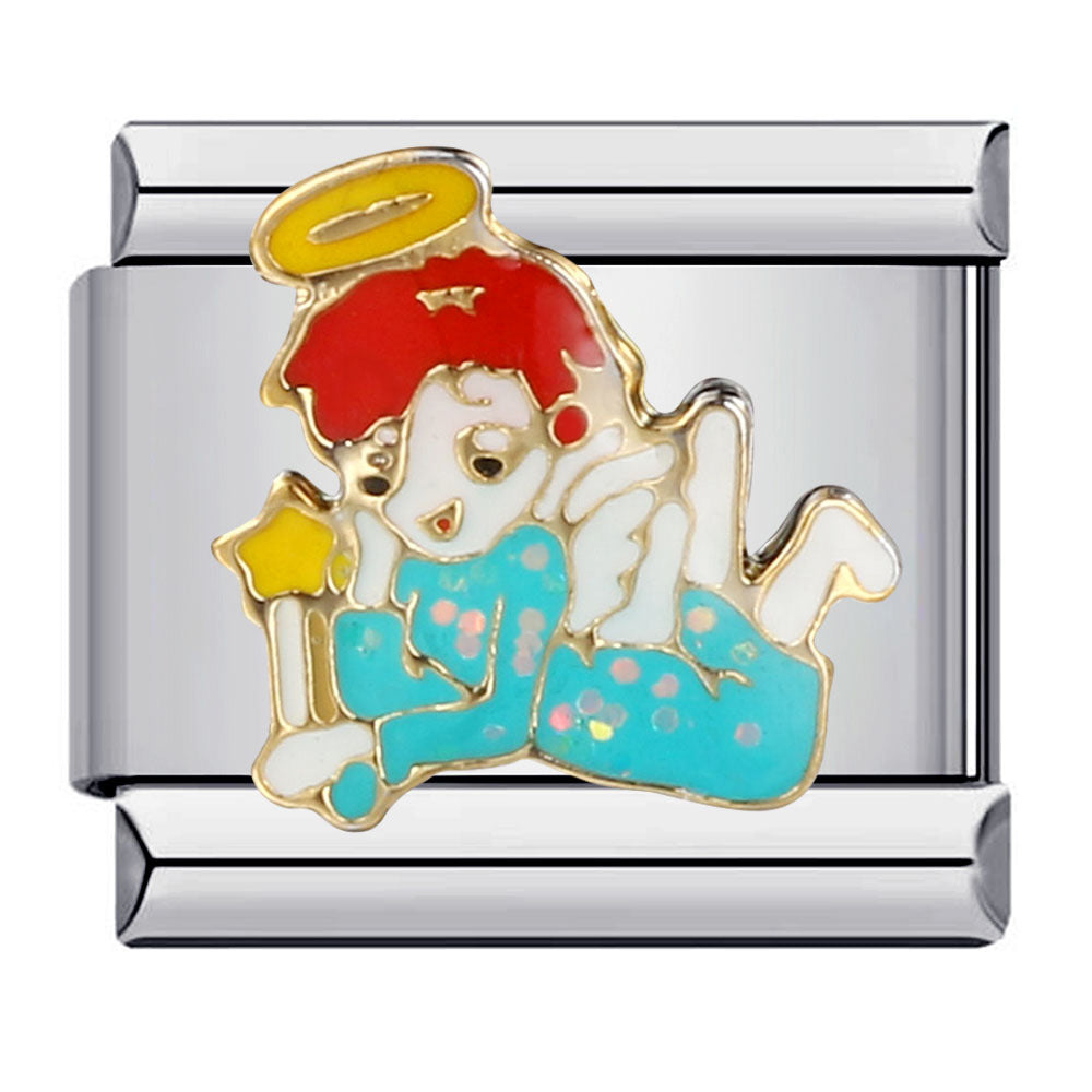 Wholesale Italian Charm Bracelet 9mm DIY Splicing Removable Oil Drop Cartoon Stainless Steel Composable Bracelet