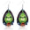 Wholesale Christmas Wooden Earrings Christmas Tree Santa Claus Green-Haired Monster Earrings