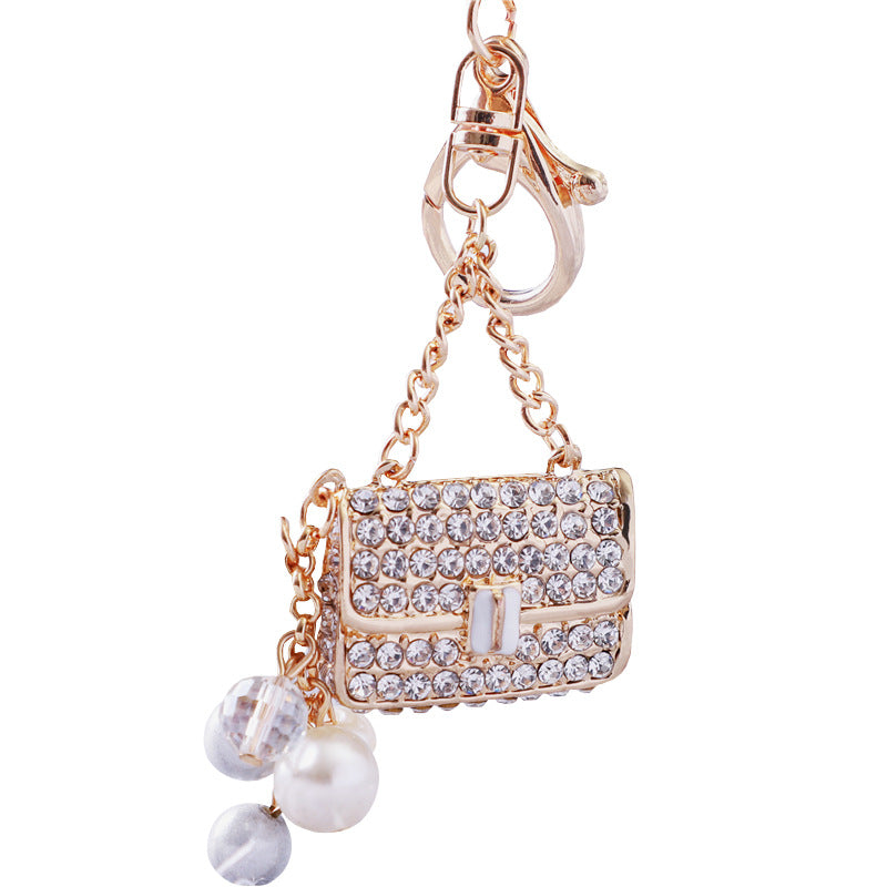 Wholesale Pearl Diamond Zinc Alloy Keychains ACC-KC-RuiYuan002