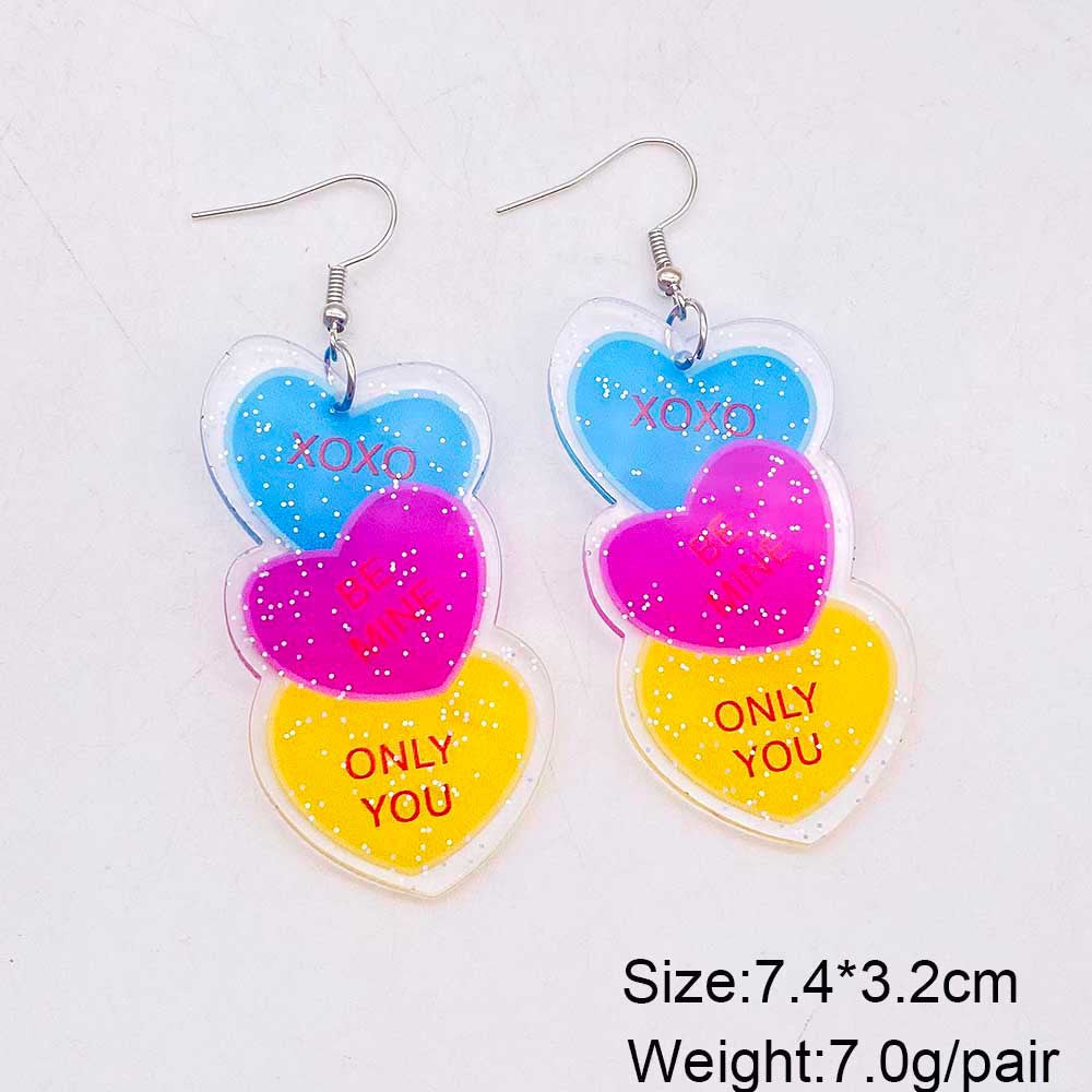 Wholesale Bohemian Painted Three-dimensional Butterfly Acrylic Earrings ACC-ES-CY009