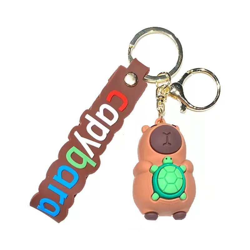 Wholesale Cute Capybara Keychain Bag Pendant Creative Car Key Accessory Boutique Resale