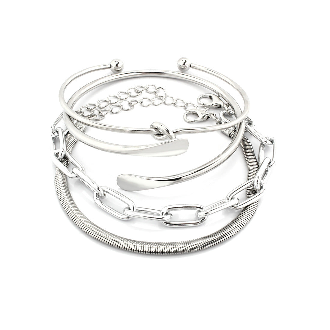 Wholesale spiral twist metal bracelet