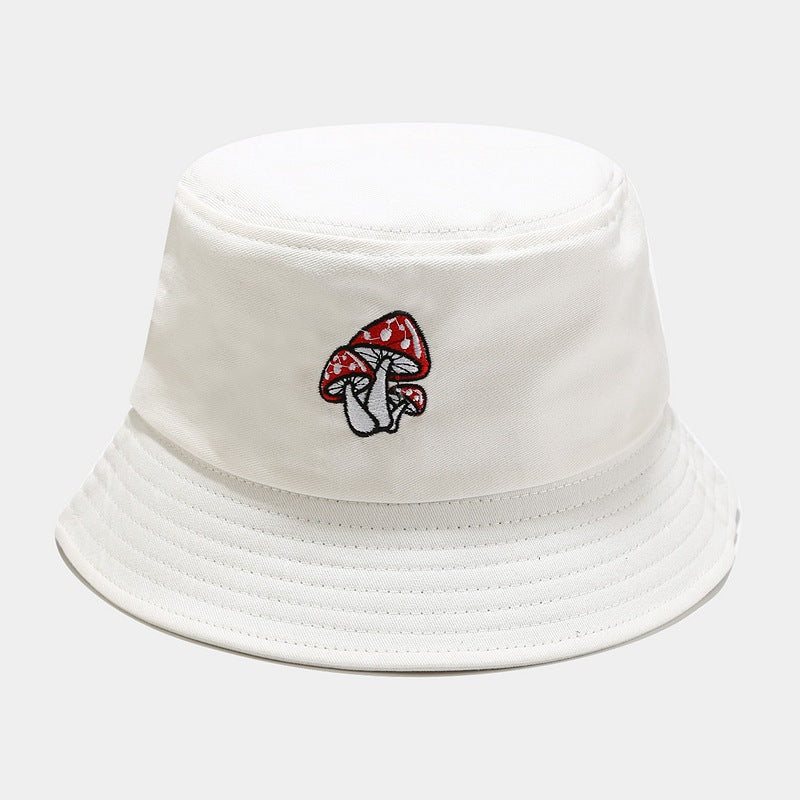 Wholesale cute three mushroom embroidered fisherman hat